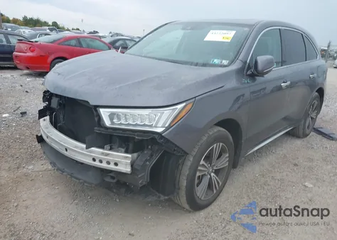2018 Acura Mdx z USA, uszkodzony, nr VIN 5J8YD4H35JL012269